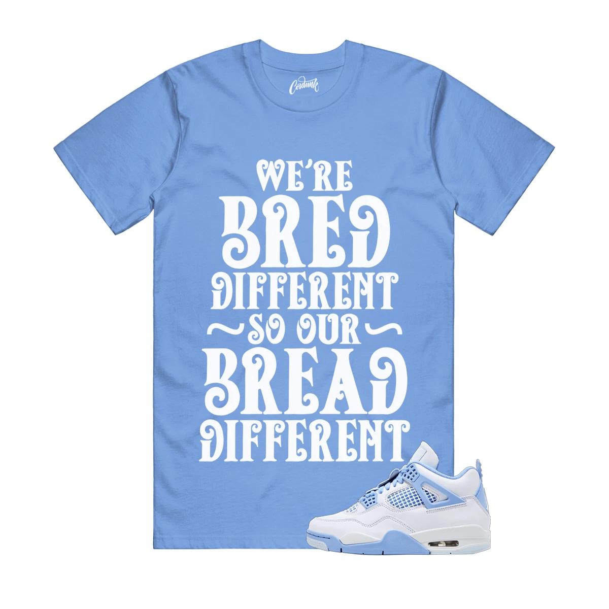 

4 Незабудка Белый Алюминий Синий Оттенок Carolina Футболка Сочетается с BREAD XL