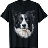 Border Collie Dog Motif Pet Mandala Border Collie T-Shirt