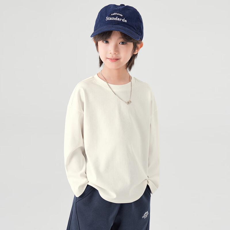 Duo Duo Jia Boys  Solid Color Loose Fit Long Sleeve T-Shirt 110
