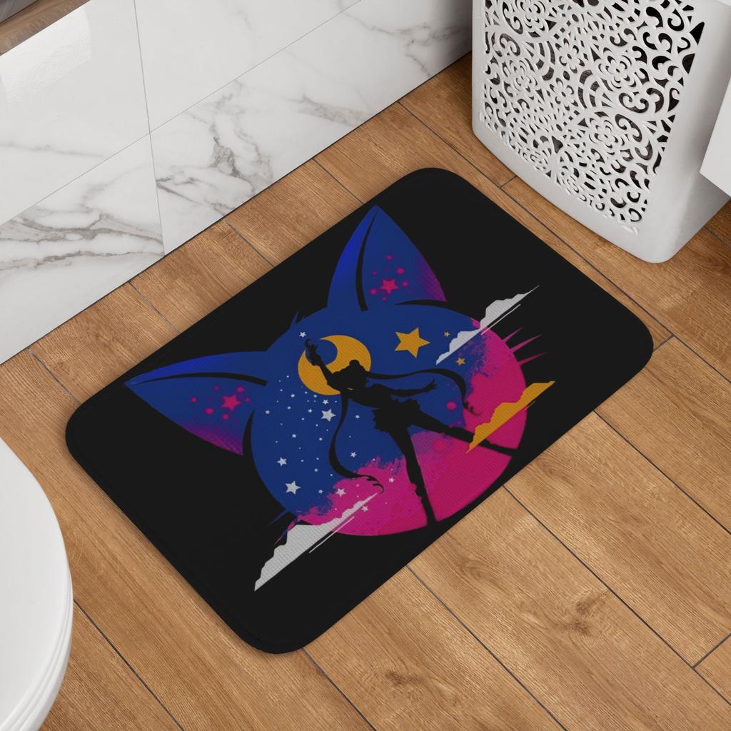 Custom Sailors Moons Cute Cartoon Doormat Non-Slip Entrance Welcome Kitchen Bath Floor Door Mat Toilet Living Room Carpet Rug