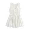 Kaslead New Arrival Women's Clothing Fashion Style Fashion Minimalist with Lining Shoelace Sleeveless Dress