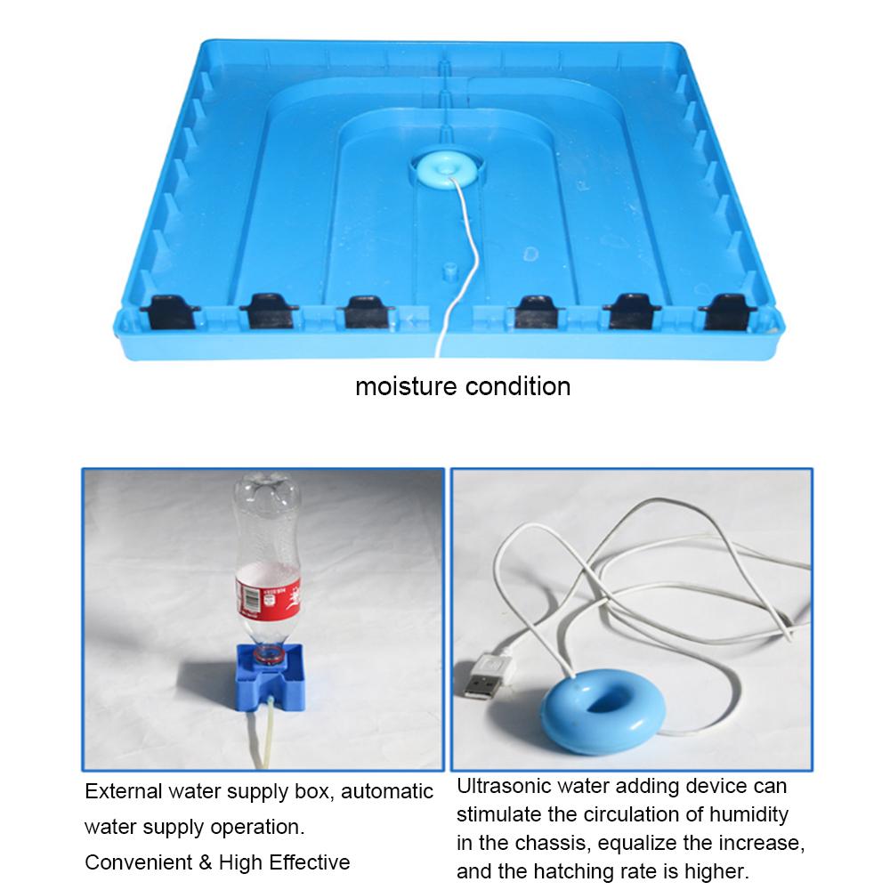 72/96/112/120 Eggs Adjustable Auto Turning Incubation Electronic Digital Incubator Hatcher Chicken Duck or Goose Dual Power 220V