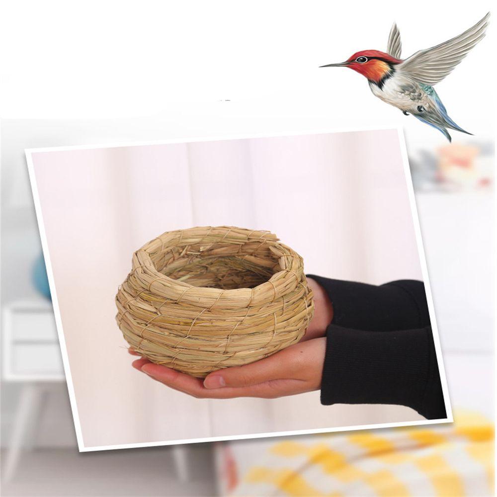 

Товары для домашних животных Клетка для попугаев Скворечник Принадлежности для птиц Гнездо для домашних животных Соломенные тканые гнезда для домашних животных Клетки для птиц