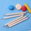 Beginner Pottery Tools & Wood Impression Pen Set for Clay Sculpture and Polymer Clay.