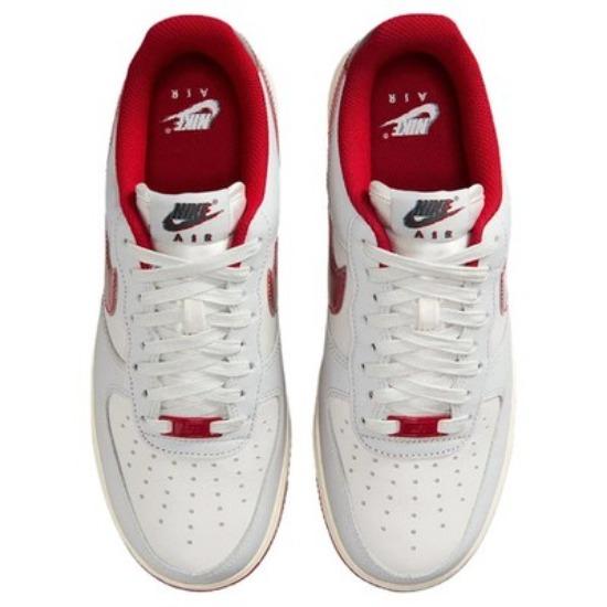 Nike Air Force 1 Pinselstriche Weiß Rot IM7380-030