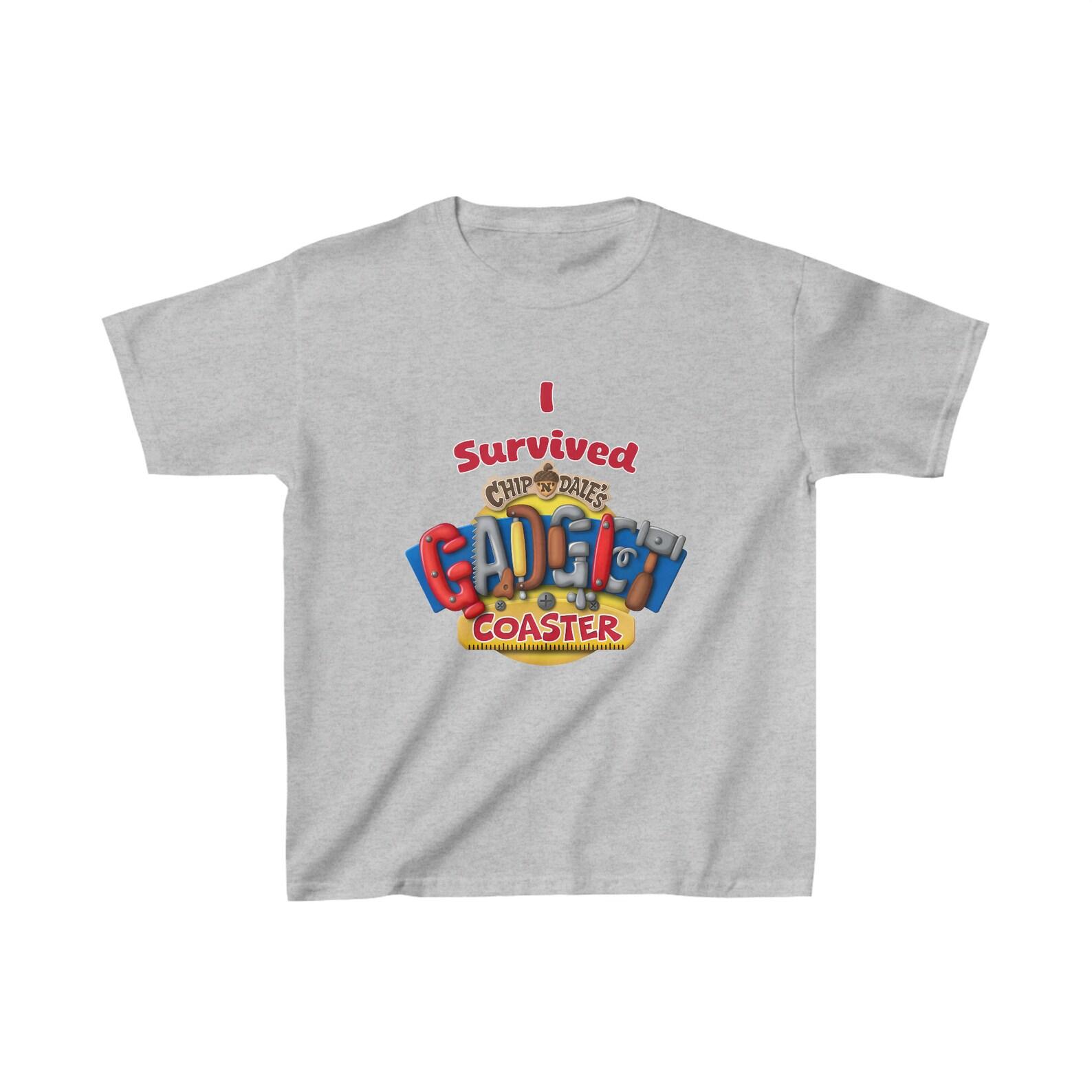 Kids I Survived the Chip  n  Dale s GADGETcoaster Disneyland Movie Trip Vacation Holiday Family Trip Unisex T-Shirt shirt Gift 120