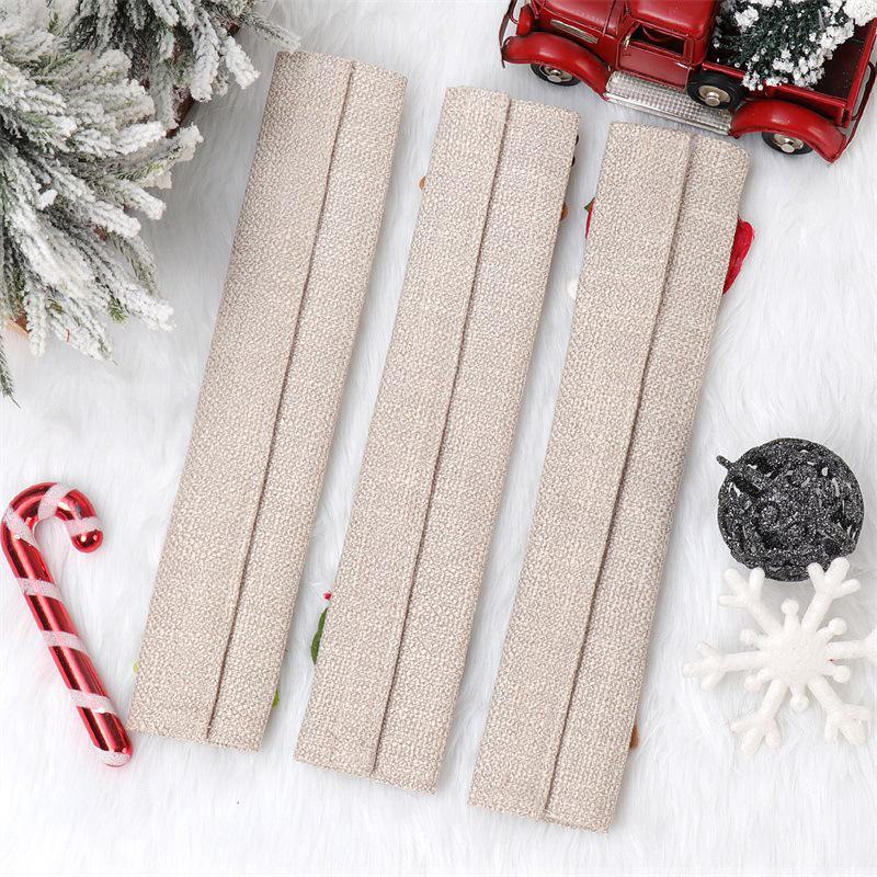 Christmas Linen Refrigerator & Microwave Handle Covers: Santa, Snowman, Elk Designs