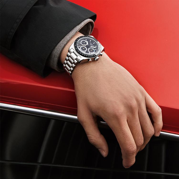 TISSOT PR516 Quartz Movement Men's Watches Watch 40mm Black Dial Stainless Steel Case Steel Strap T149.417.11.051.00