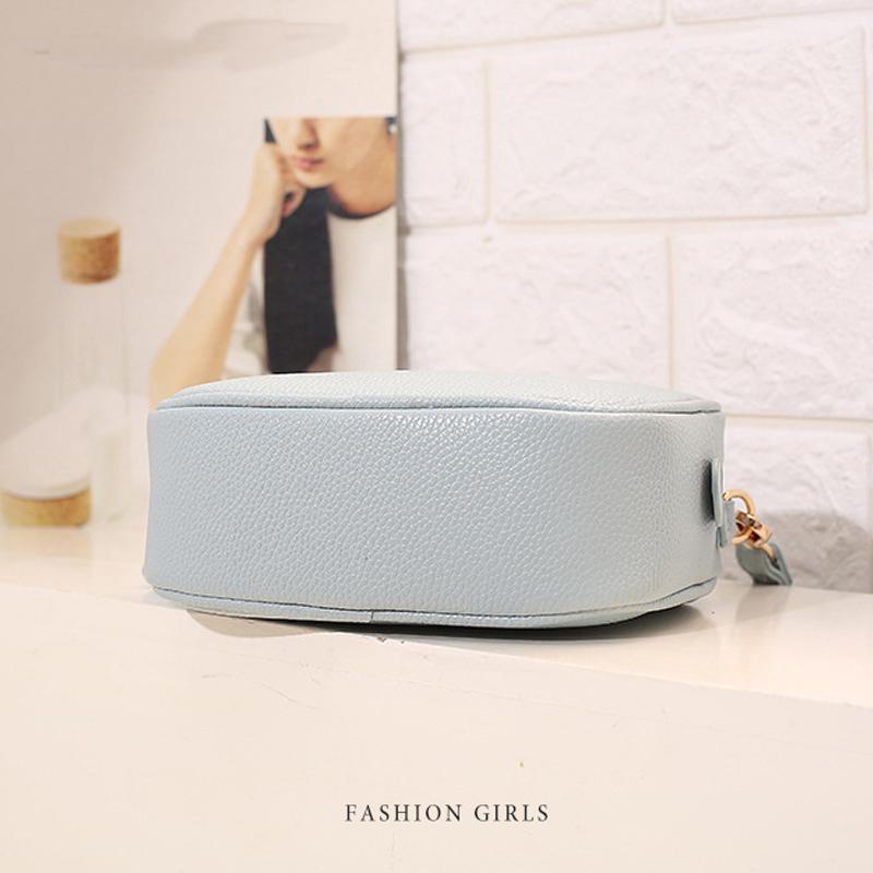 Female Luxury Blue Crossbody Shoulder Bag Lady Elegant Pu Leather Hot Trending Small Capacity Square Handbag