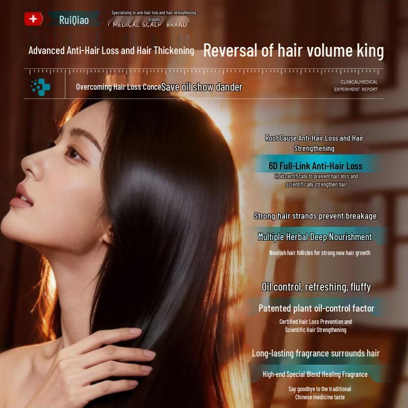 FIVERAMS Anti-Hair Loss Shampoo with Ginger & Arborvitae Leaf, 500ml