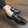 Luxury Designer Brand Business Office Mens Casual Driving Black Loafers Formal British Wedding Dress Shoes Footwear Flats Men