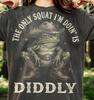 The Only Squat I'm Doin' Is Diddly Cowboy Frog Comfort Colors® Tshirt, Western Toad Funny Gym Humor Animal Lover Lazy Workout Tee