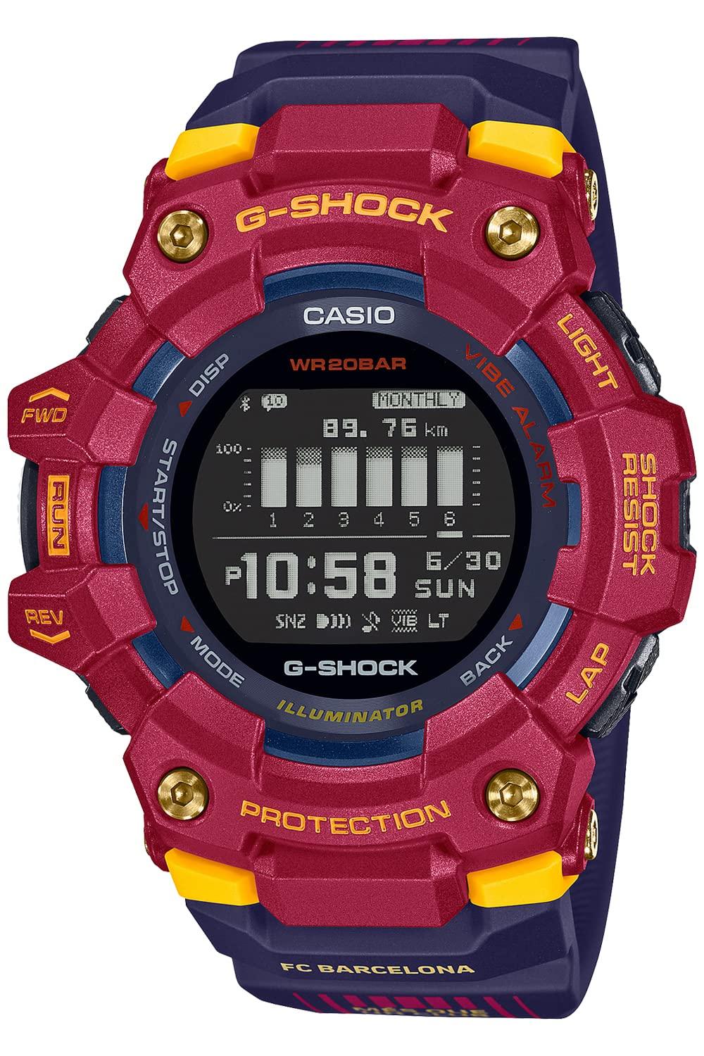 

Casio Bluetooth FC Barcelona Matchday Модель-коллаборация Разноцветные часы G-Shock G-SQUAD, GBD-100BAR-4JR, Мужские,