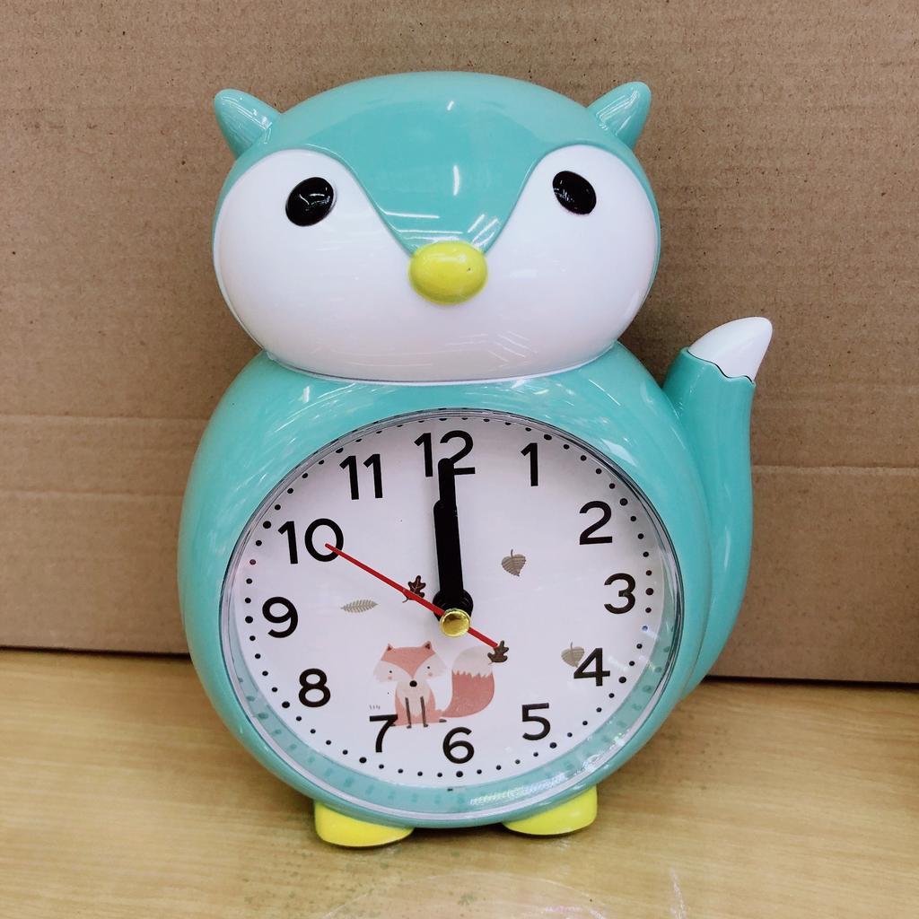 Children's cartoon creative alarm clock super cute fox student gift mute alarm clock