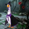Halloween Witch Goose Outfit Witch Goose Costume Cloak with Witch Hat Outdoor