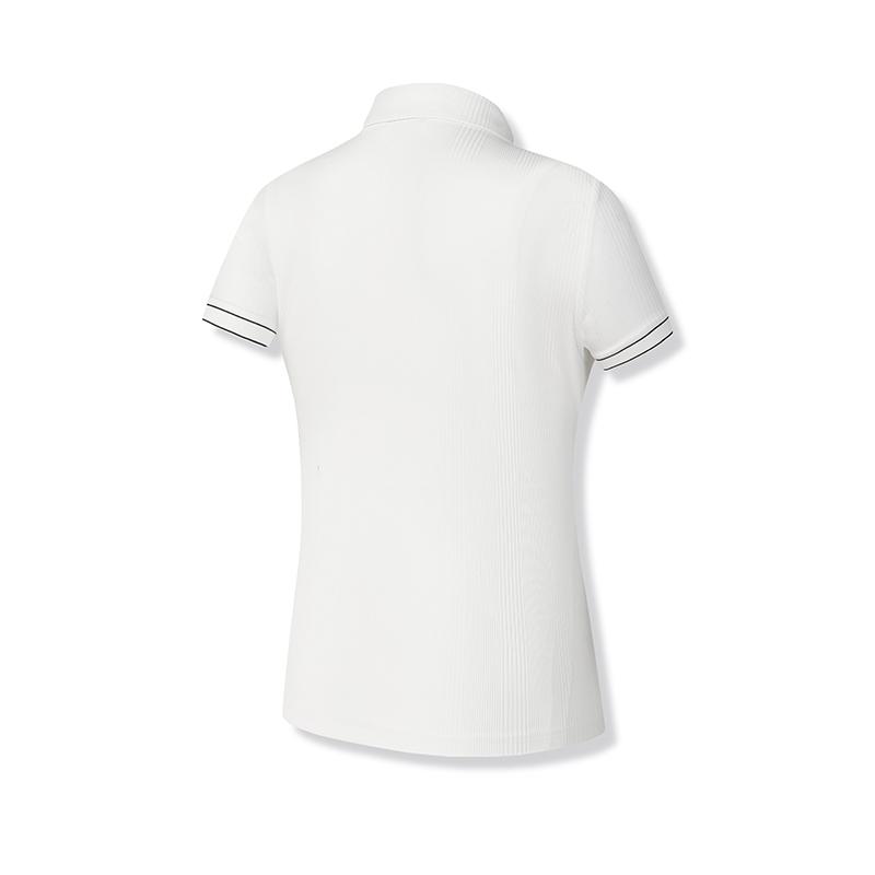 Fila Golf Series Breathable Comfortable Classic Versatile Casual Sports Polo Shirt Women Tops A11W535117F-WT