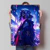 Anime Japanese Girl Printed Poster Customized Wall Art Retro Vintage Metal Tin Signs for Room Decoration Home Decor Items Gaming