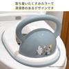 Eiwa Moomin Toilet Training Seat for Babies - Potty/Toilet Seat with Handle, Splash Guard, Non-Slip, Washable, Easy Assembly