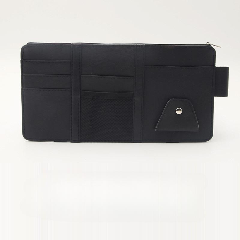 Car Organizer Light Barrier Car Sun Visor Organizer Clip Sunshade Storage Bag Zipper Sunglasses Pen Card Small Files Bracket