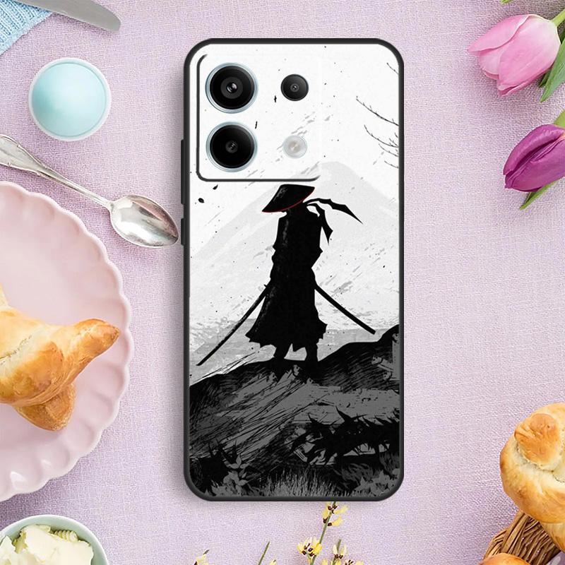 Samurai Japan Art Case For Xiaomi Redmi Note 13 11 10 12 14 15 Pro Plus Cover For Redmi 15 14C 10C 13C 12C 15C