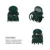 50pcs Plastic Garden Plant Clip For Phalaenopsis Graft Orchid Stem Dark Green Vine Support Clips Gardening Accessories