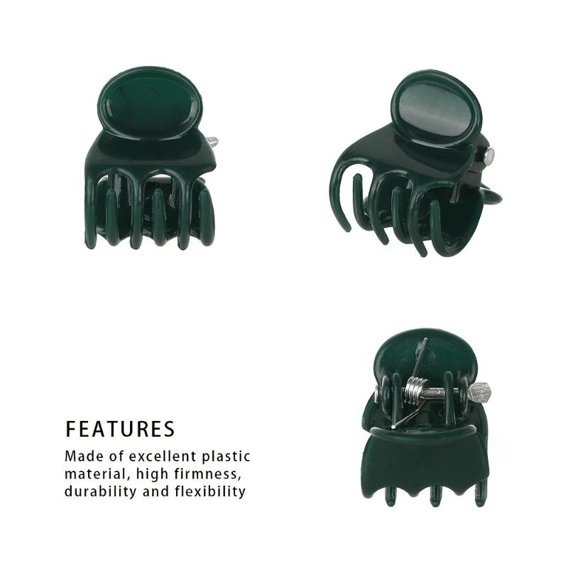50pcs Plastic Garden Plant Clip For Phalaenopsis Graft Orchid Stem Dark Green Vine Support Clips Gardening Accessories