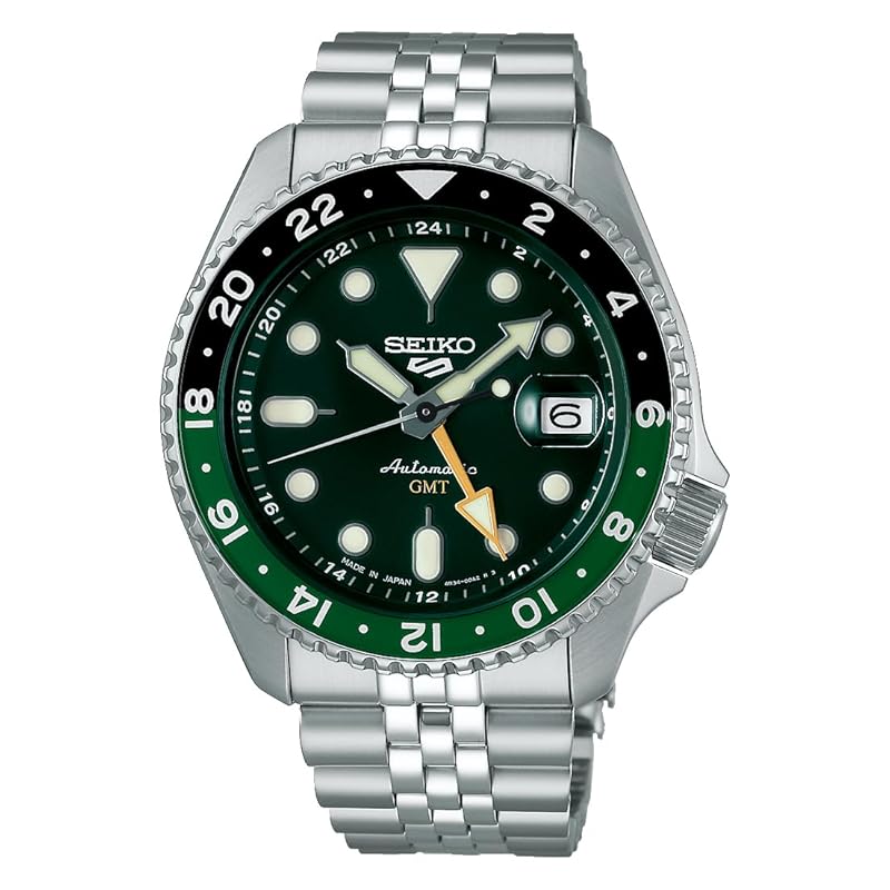 

[Seiko] SEIKO 5 SPORTS SKX series GMT model automatic winding mechanical watch seiko five sports men s Made in Japan made in Japan SSK035 deep green