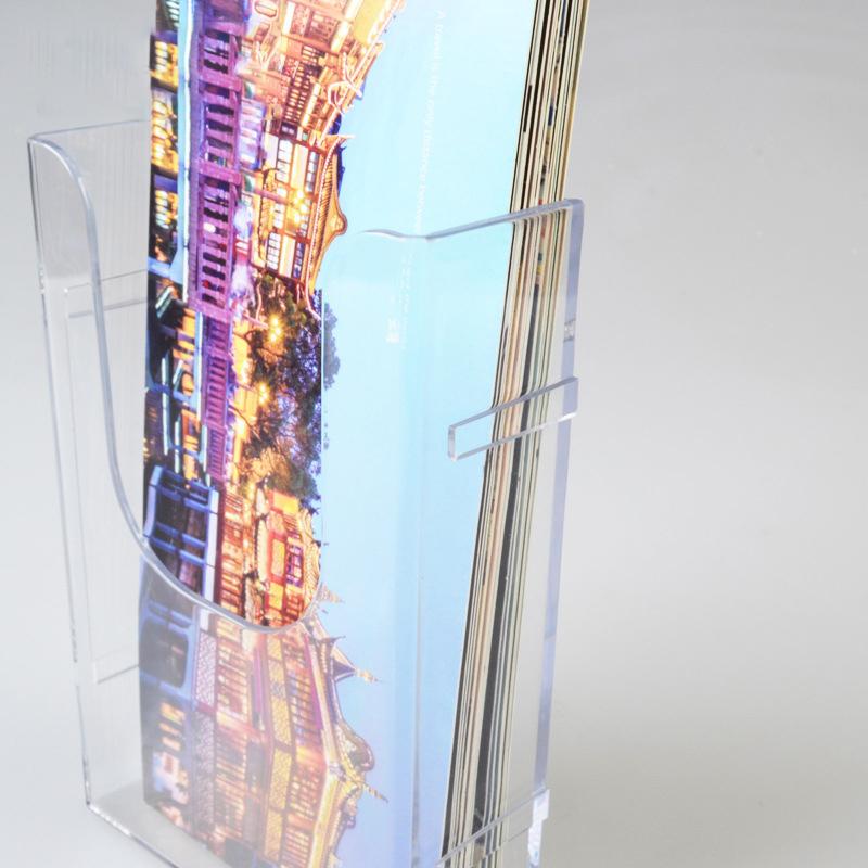 Wall Mounted Clear Storage Rack Box Holder Brochure Stand Pamphlet Booklet Display Wall Mountliterature Magazine Show Shelf