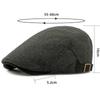HT4445 Berets Spring Autumn Winter Cap Men Women Artist Painter Striped Beret Hat Male Female Ivy Flat Cap Adjustable Beret Caps
