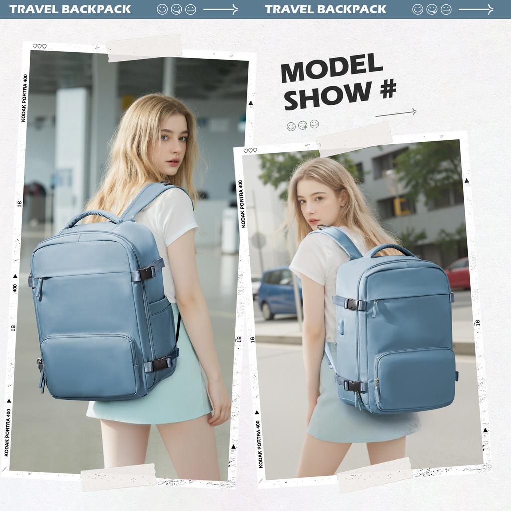 Large Capacity Vacuum Compression Backpack, Business  Airplane Cabin Backpack Travel Bag, School Multifunctional Laptop Backpack