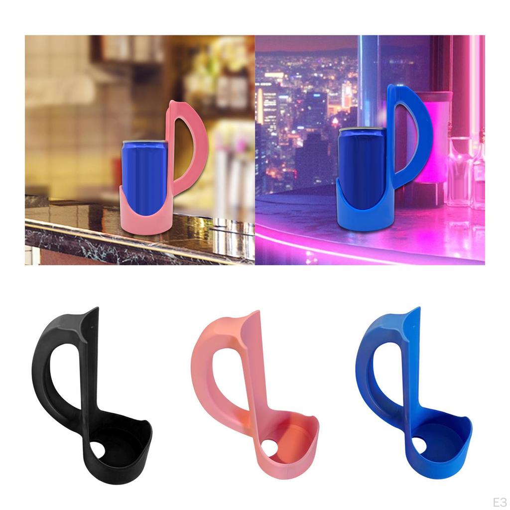 Can Holder with Handle Cup Holder, Easy Clean, Lightweight for 12oz Standard Can, Beverage Grip