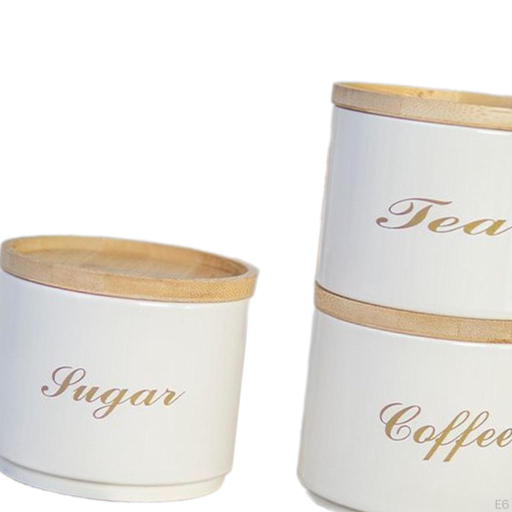 3 stück Luftdichten Küche Kanister Speisekammer Gläser Container Dekorative Kaffee Tee Zucker