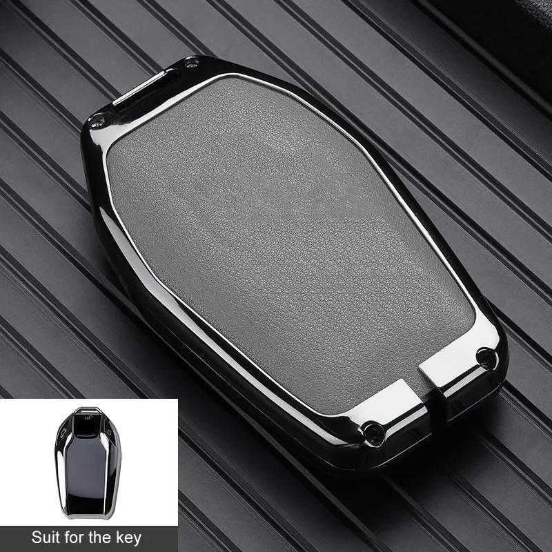 Zinc Alloy for BMW G30 G12 G11 G32 G31 5 7 Series I8 I15 G01 X3 X4 G02 G05 X5 G07 X7 LED Display Smart Remote Car Key Case Cover