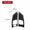 For LEXUS IS250 300 350 2006 2007 2008 2009 2010 2011 2012 ABS Inner Carbon Fiber Car Steering Wheel Cover Trim Frame Decor