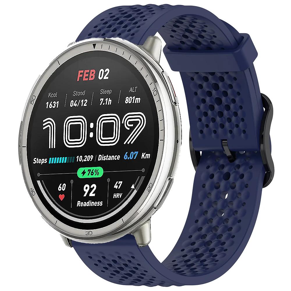 20m Silikonarmband für Amazfit Active 2 Armband Sport Austauschbares Armband für Amazfit GTS 4 mini 3 2 2e/Bip 3/3 Pro/Bip U Pro Band