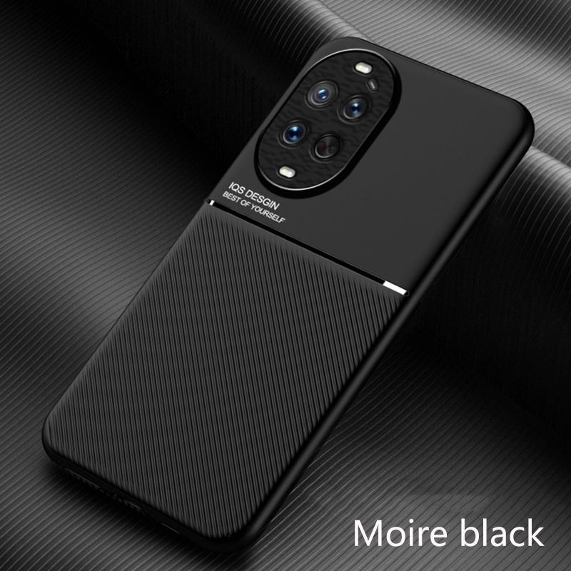 Magnetic Case Matte PU Leather Skin Case for Huawei Nova 14 Ultra / 14 Pro / Nova 14 5G Soft TPU Bumper With Metal Plate