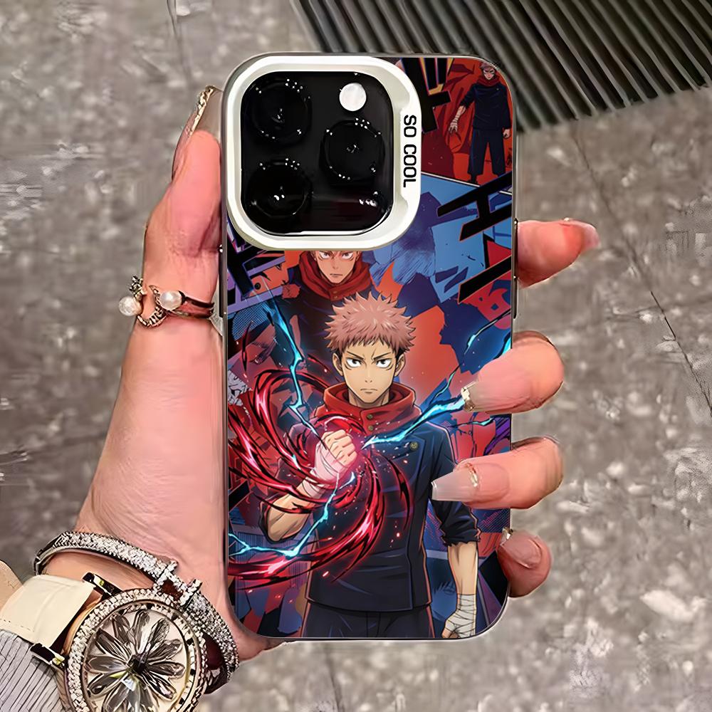 Custodia Cool per Telefono Jujutsu Satoru Gojo Per IPhone 17 Pro Max 16 15 14 13 11 12 Mini Xs Xr 8 Plus Se Colore Argento Cover