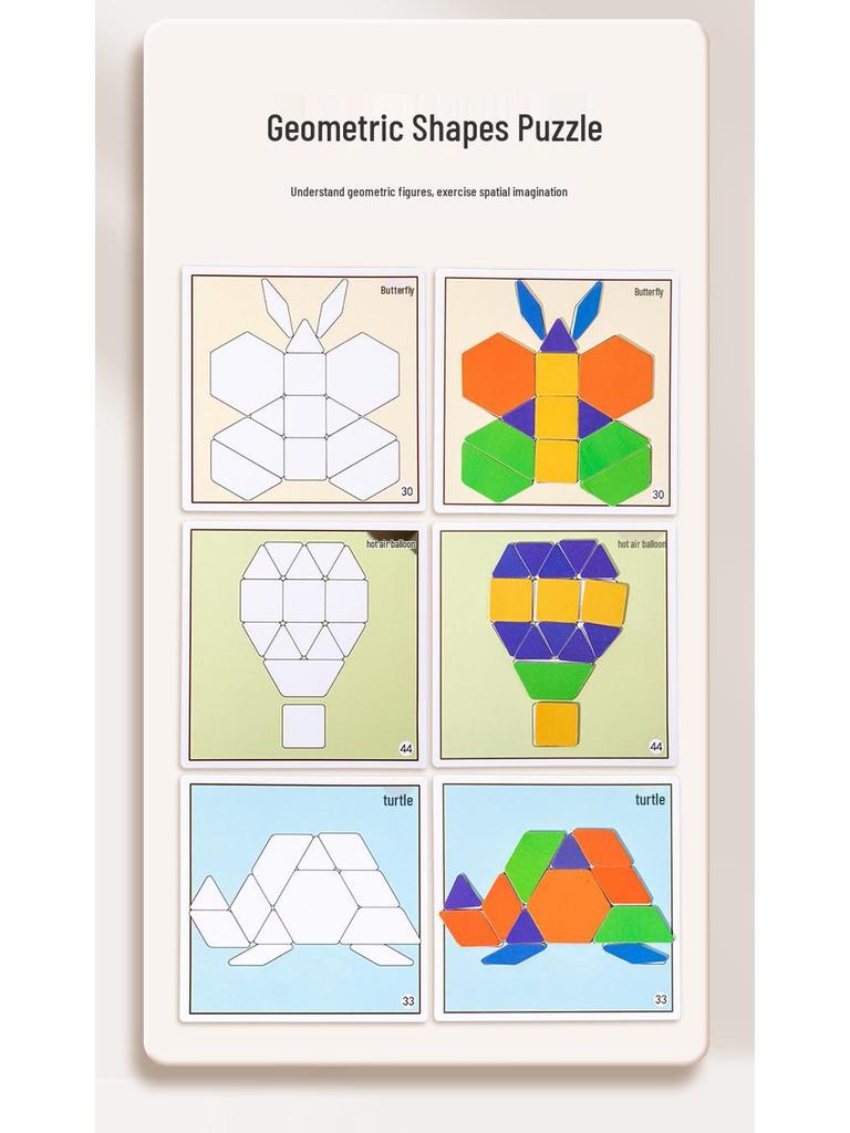 Magnetic Tangram Puzzle for Kids Ages 3-6 | Educational Toy & Birthday Gift