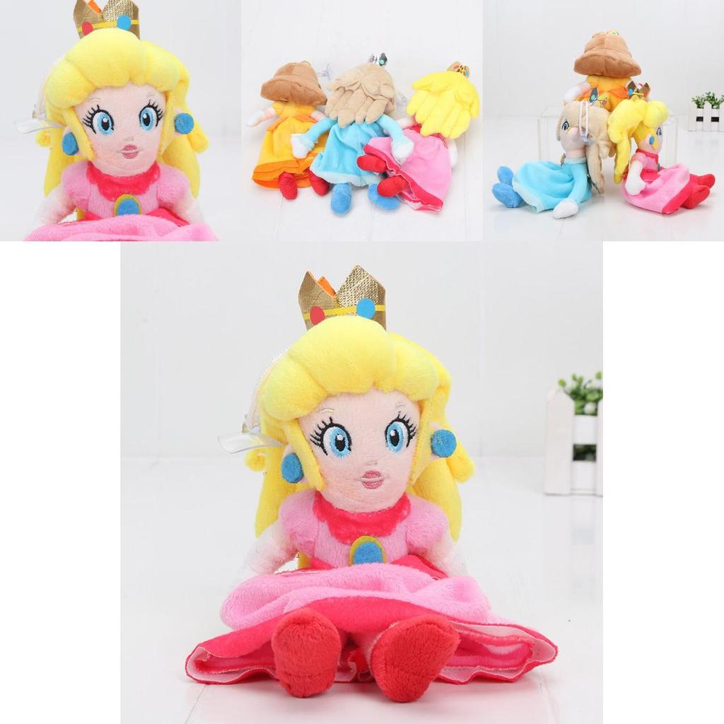 Adorable New Super Mario Bros. Princess Peach Daisy Rosalina Plush Doll Stuffed Toy 8 Inch