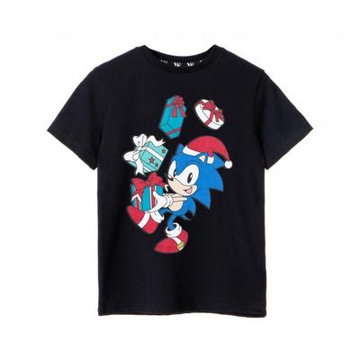 Kurzärmliges Weihnachts-T-Shirt „Present“ für Jungen