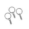 10 Teile/los 25mm Schlüssel Ring Schlüsselanhänger Gold Farbe Rhodium Runde Split Schlüsselbund Schlüsselanhänger für DIY Schmuck Machen Entdeckungen zubehör