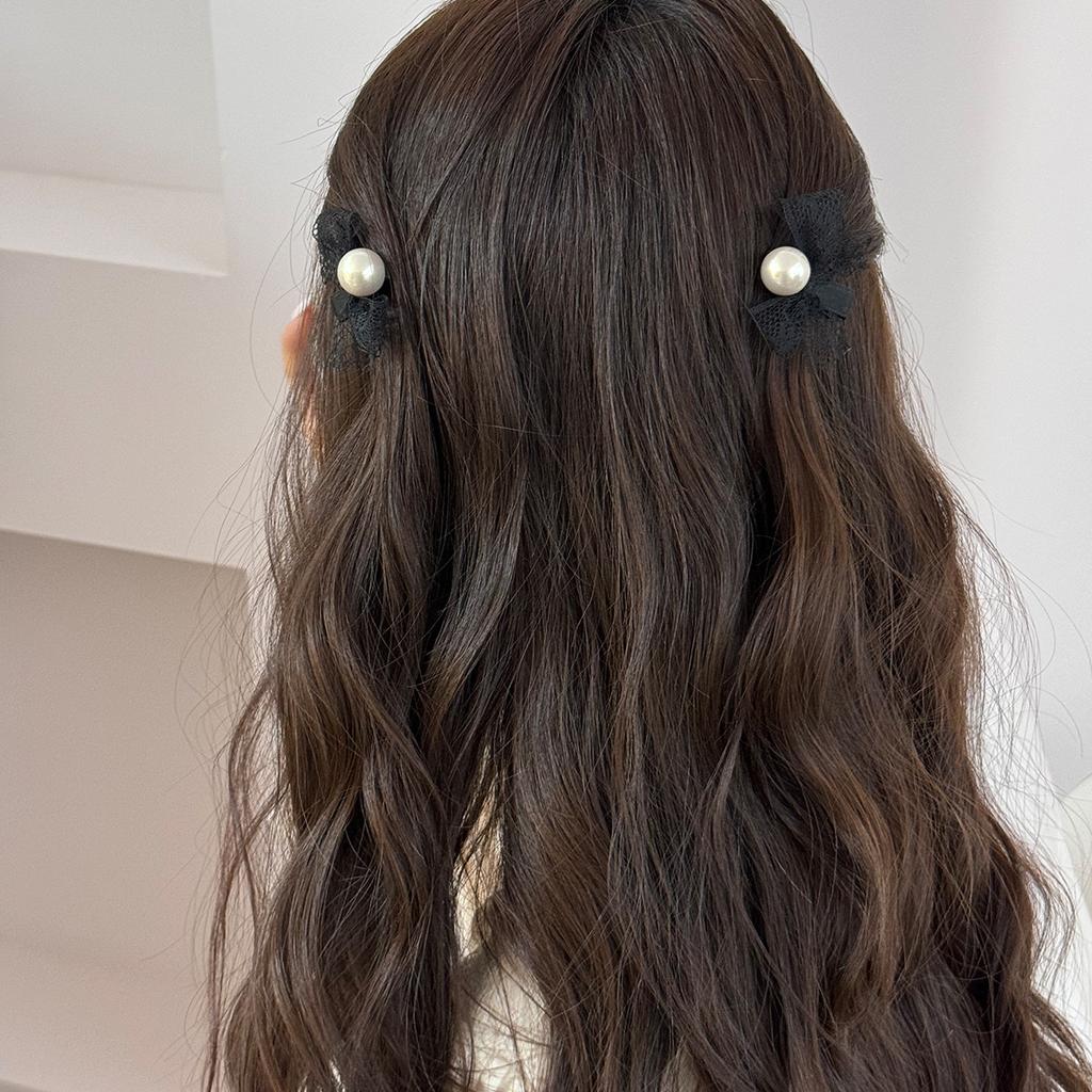 Mini Haarspangen-Accessoires für Mädchen Frauen Nadel Schleife Süßigkeiten Kpop Neu Krabben Perle Beliebt Vintage Designer Haarspange Mode