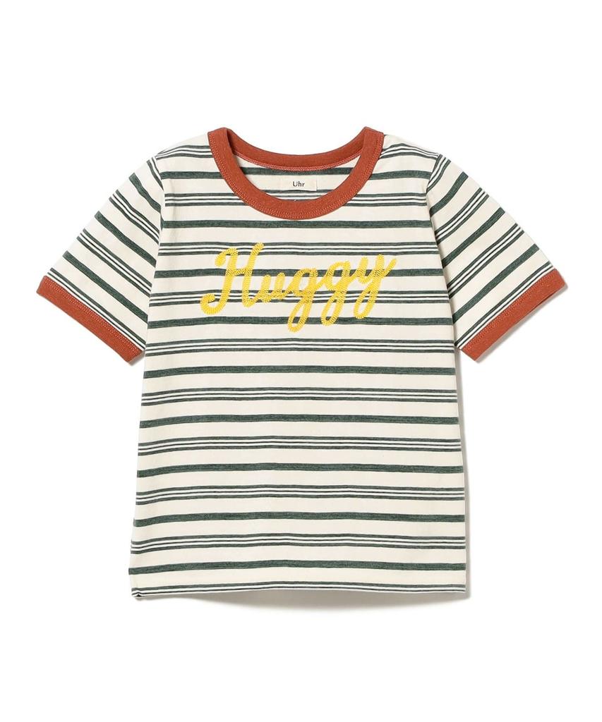 Kodomo BEAMS Uhr Kids Embroidery Border T-Shirt 2026SS 3-6Y Japan