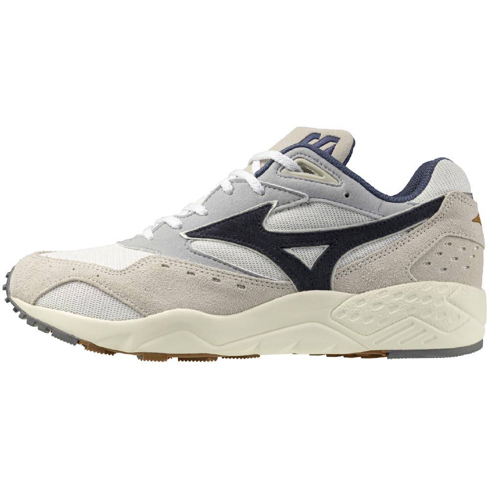 Mizuno Contender Perfect for and X Navy X Size 2E Sneakers, Sports, Casual, Commuting, School, Lifestyle, Stylish, Off-White Gray, 23.5 Cm,