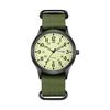 Men's Military Watch Nylon Strap Waterproof: Luminous Analog Display Calendar Simple Stylish Antique Sports Watch 12/24 Quartz Green Men's Fashion