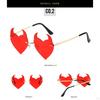 Devil Er Hert Sunglsses for Women Men Eyewer nti Glre 400 Rimless Sunglss Beches Mkeup Decortion