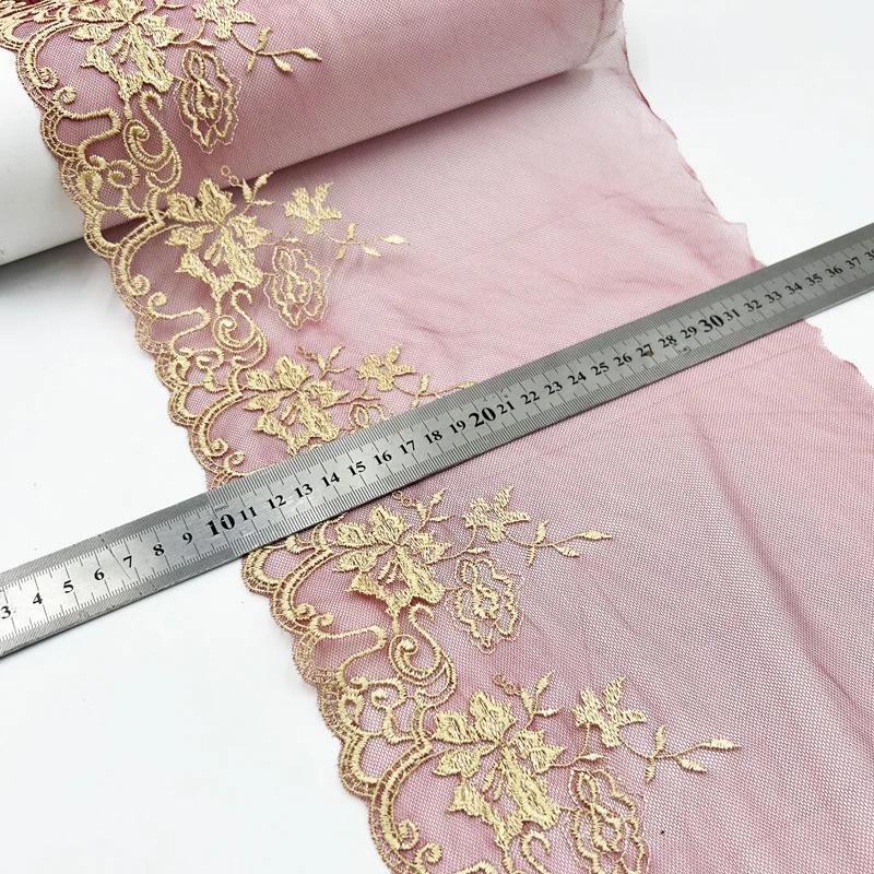 1/3 de yard de fil de polyester pressé pour fond de dentelle, idéal pour la broderie florale à faire soi-même, accessoires en dentelle, rideaux, coussins de canapé et décoration.
