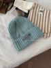 Warm Soft And Womens Acrylic Knit Beanie Trendy Winter Hat With Letter Design