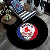 Boston Red Sox2 Round Area Rug,Carpet Rug for Living Room Bedroom Sofa Playroom Decor,Non-slip Floor Mat