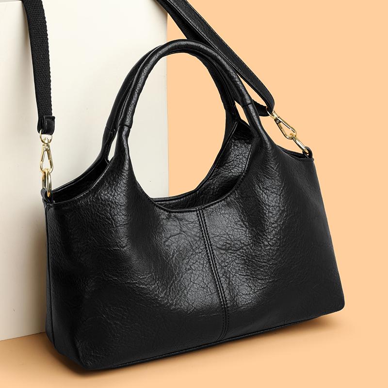Vintage Tote Bag Women's Large Capacity Handbag Shoulder Crossbody Bag